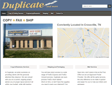 Tablet Screenshot of duplicatecrossville.com